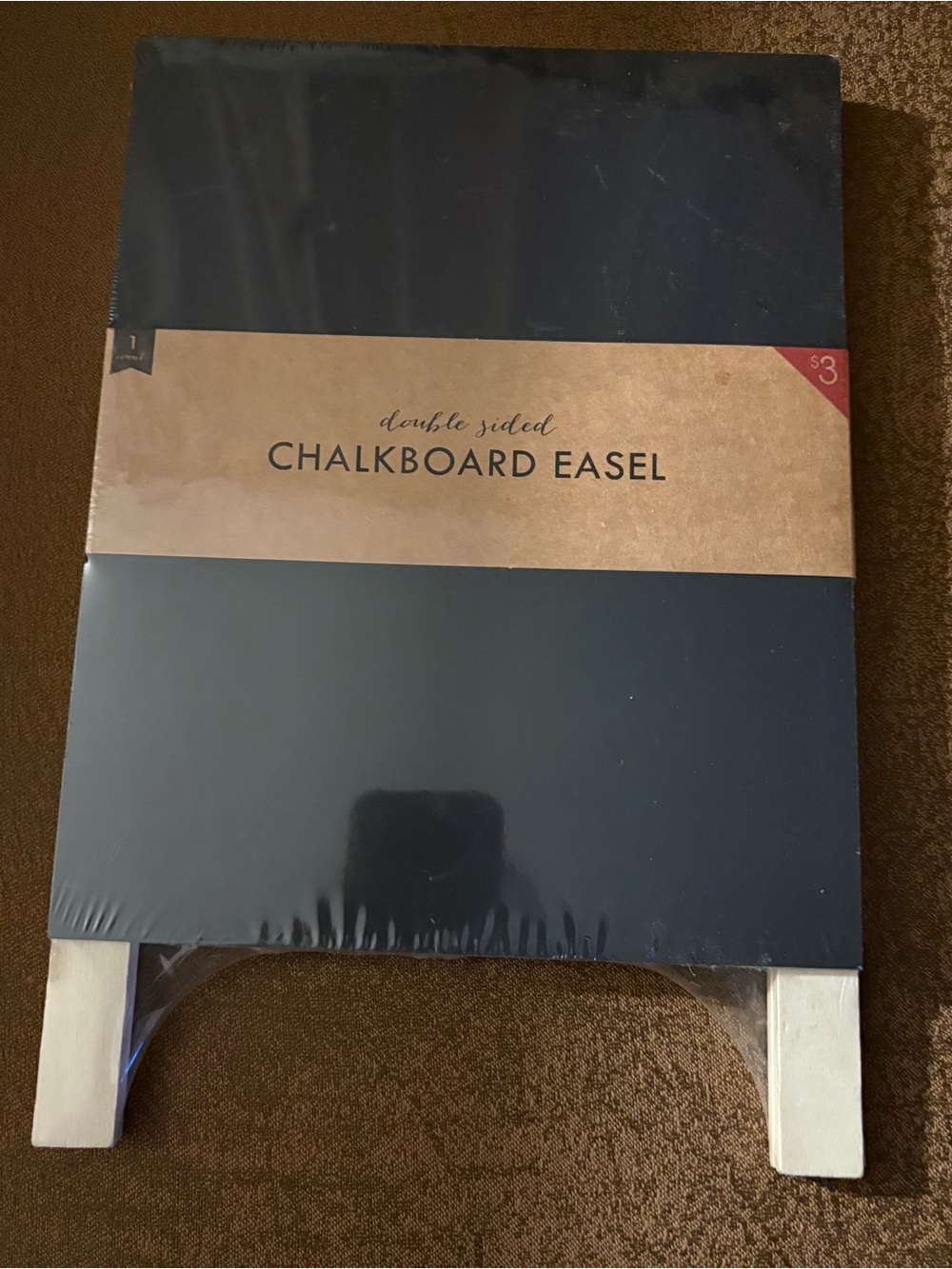 Double-Sided Chalkboard Easel - Black